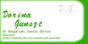 dorina gunszt business card